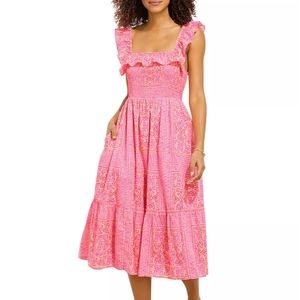 Vinyard Vines Smocked Ruffle Dress